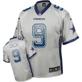 Wholesale Cheap Nike Cowboys #9 Tony Romo Grey Men\'s Stitched NFL Elite Drift Fashion Jersey