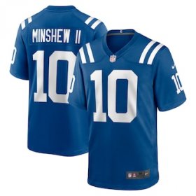 Cheap Men\'s Indianapolis Colts #10 Gardner Minshew II Royal Nike Game Jersey