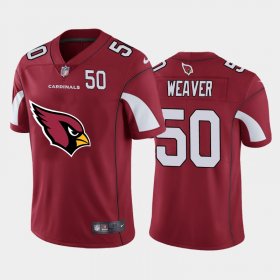 Wholesale Cheap Arizona Cardinals #50 Evan Weaver Red Men\'s Nike Big Team Logo Player Vapor Limited NFL Jersey