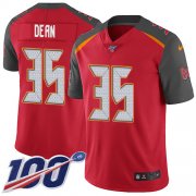 Wholesale Cheap Nike Buccaneers #35 Jamel Dean Red Team Color Men's Stitched NFL 100th Season Vapor Untouchable Limited Jersey