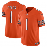 Wholesale Cheap Men's Chicago Bears #1 Justin Fields Orange 2023 F.U.S.E. Vapor Untouchable Football Limited Stitched Jersey