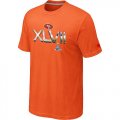 Wholesale Cheap Men's San Francisco 49ers Super Bowl XLVII On Our Way T-Shirt Orange