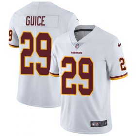 Wholesale Cheap Nike Redskins #29 Derrius Guice White Men\'s Stitched NFL Vapor Untouchable Limited Jersey