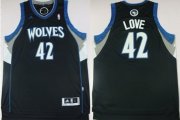 Wholesale Cheap Minnesota Timberwolves #42 Kevin Love Revolution 30 Swingman Black Jersey