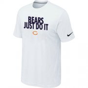 Wholesale Cheap Nike Chicago Bears Just Do It White T-Shirt