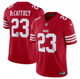 Wholesale Cheap Men\'s San Francisco 49ers #23 Christian McCaffrey Red 2023 F.U.S.E. Vapor Untouchable Limited Stitched Football Jersey