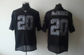Wholesale Cheap Sideline Black United Raiders #20 Darren McFadden Black Stitched NFL Jersey