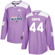 Wholesale Cheap Adidas Capitals #44 Brooks Orpik Purple Authentic Fights Cancer Stitched NHL Jersey