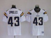 Wholesale Cheap Chargers Darren Sproles #43 Stitched White NFL Jersey