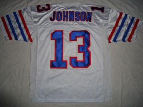 Wholesale Cheap Bills #13 Steve Johnson White Stitched NFL Jersey