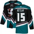 Wholesale Cheap Adidas Ducks #15 Ryan Getzlaf Black/Teal Alternate Authentic Stitched NHL Jersey