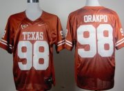 Wholesale Cheap Texas Longhorns #98 Brian Orakpo Orange Jersey