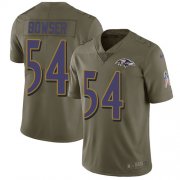 Wholesale Cheap Nike Ravens #54 Tyus Bowser Olive Men's Stitched NFL Limited 2017 Salute To Service Jersey