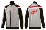 Wholesale Cheap NHL Detroit Red Wings Zip Jackets Grey