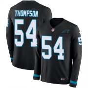 Wholesale Cheap Nike Panthers #54 Shaq Thompson Black Team Color Men's Stitched NFL Limited Therma Long Sleeve Jersey