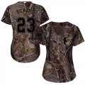 Wholesale Cheap Orioles #23 Joey Rickard Camo Realtree Collection Cool Base Women's Stitched MLB Jersey