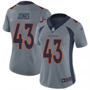 Wholesale Cheap Nike Broncos #43 Joe Jones Gray Women's Stitched NFL Limited Inverted Legend Jersey