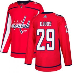 Wholesale Cheap Adidas Capitals #29 Christian Djoos Red Home Authentic Stitched NHL Jersey