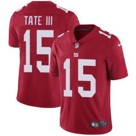 Wholesale Cheap Nike Giants #15 Golden Tate Red Alternate Men\'s Stitched NFL Vapor Untouchable Limited Jersey