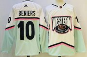 Wholesale Cheap Men's Seattle Kraken #10 Matty Beniers 2023 White All-Star Game Stitched Jersey