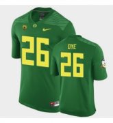 Wholesale Cheap Men Oregon Ducks Travis Dye Replica Green Game Football Jersey