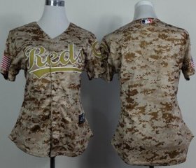 Wholesale Cheap Reds Blank Camo Women\'s Alternate Cool Base Stitched MLB Jersey