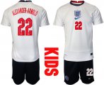Wholesale Cheap 2021 European Cup England home Youth 22 soccer jerseys