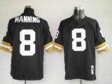 Wholesale Cheap Mitchel & Ness Saints #8 Archie Manning Black Stitched Throwback NFL Jersey