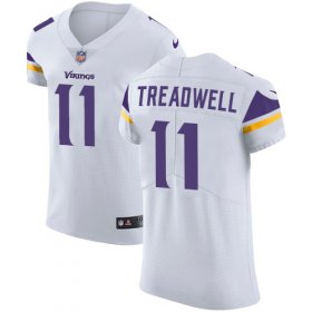 Wholesale Cheap Nike Vikings #11 Laquon Treadwell White Men\'s Stitched NFL Vapor Untouchable Elite Jersey