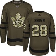 Wholesale Cheap Adidas Maple Leafs #28 Connor Brown Green Salute to Service Stitched NHL Jersey