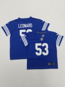 Wholesale Cheap Toddlers Indianapolis Colts #53 Darius Leonard Blue 2022 Vapor Untouchable Stitched NFL Nike Limited Jersey