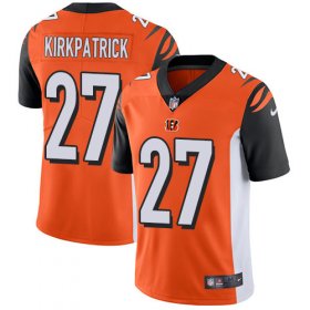 Wholesale Cheap Nike Bengals #27 Dre Kirkpatrick Orange Alternate Youth Stitched NFL Vapor Untouchable Limited Jersey