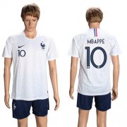 Wholesale Cheap France #10 Mbappe Away Soccer Country Jersey