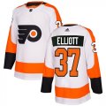 Wholesale Cheap Adidas Flyers #37 Brian Elliott White Road Authentic Stitched Youth NHL Jersey