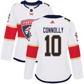 Wholesale Cheap Adidas Panthers #10 Brett Connolly White Road Authentic Women\'s Stitched NHL Jersey