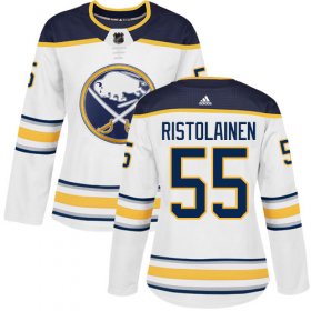 Wholesale Cheap Adidas Sabres #55 Rasmus Ristolainen White Road Authentic Women\'s Stitched NHL Jersey