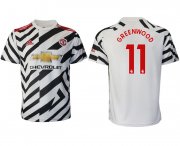 Wholesale Cheap Men 2020-2021 club Manchester United away aaa version 11 white Soccer Jerseys
