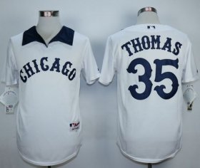 Wholesale Cheap White Sox #35 Frank Thomas White 1976 Turn Back The Clock Stitched MLB Jersey
