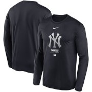 Wholesale Cheap Men's New York Yankees Nike Navy Authentic Collection Legend Performance Long Sleeve T-Shirt