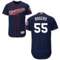 Wholesale Cheap Twins #55 Taylor Rogers Navy Blue Flexbase Authentic Collection Stitched MLB Jersey