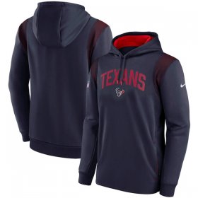 Wholesale Cheap Mens Houston Texans Navy Sideline Stack Performance Pullover Hoodie