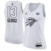 Wholesale Cheap Nike Oklahoma City Thunder #13 Paul George White Women's NBA Jordan Swingman 2018 All-Star Game Jersey