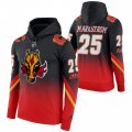 Wholesale Cheap Calgary Flames #25 Jacob Markstrom Adidas Reverse Retro Pullover Hoodie Black