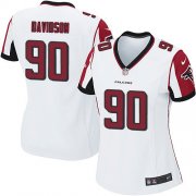 Wholesale Cheap Nike Falcons #90 Marlon Davidson White Women's Stitched NFL New Elite Jersey