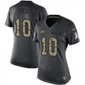 Wholesale Cheap Nike Chiefs #10 Tyreek Hill Black Women's Stitched NFL Limited 2016 Salute to Service Jersey