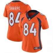 Wholesale Cheap Nike Broncos #84 Shannon Sharpe Orange Team Color Women's Stitched NFL Vapor Untouchable Limited Jersey