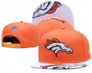 Wholesale Cheap Broncos Team Logo Orange White Adjustable Hat TX