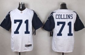 Wholesale Cheap Nike Cowboys #71 La\'el Collins White Men\'s Stitched NFL Elite Rush Jersey