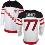 Wholesale Cheap Olympic CA. #77 Jeff Carter White 100th Anniversary Stitched NHL Jersey