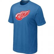 Wholesale Cheap Detroit Red Wings Big & Tall Logo Indigo Blue NHL T-Shirt